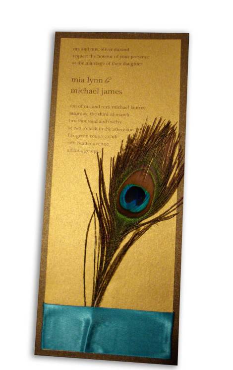 images of Peacock Wedding Invitations