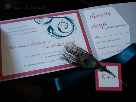 DIY peacock invitation kits order now Posted in gallery tagged custom 